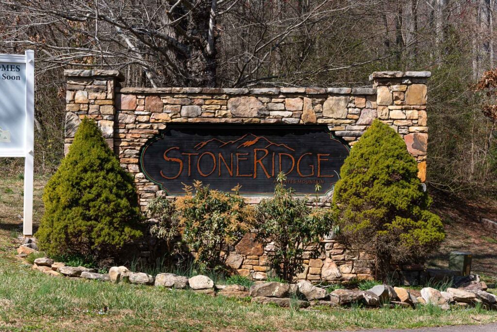 Aerial View. Stone Ridge Custom Home Builder in Candler, North Carolina