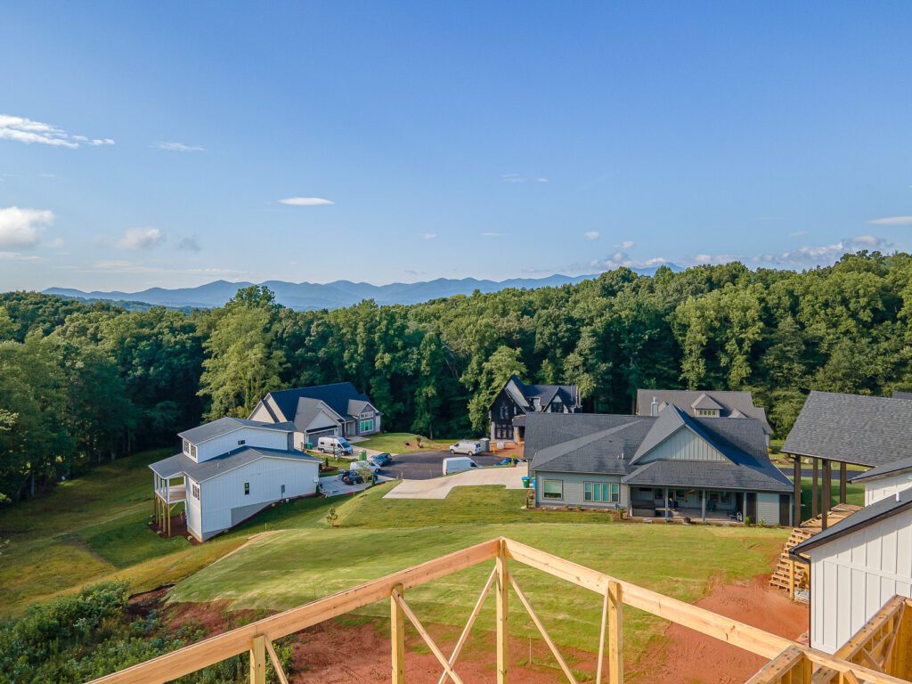 Aerial View. Stone Ridge Custom Home Builder in Candler, North Carolina